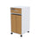 Bedside Locker, Cupboard & Lockable Drawer, Digital Lock - White