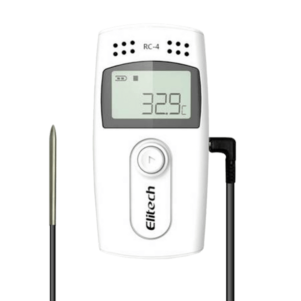 Elitech RC-4 Multi-use Temperature Recorder And Data Logger with External probe