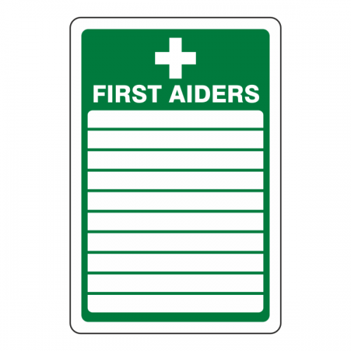 First Aiders Sign- CLEARANCE