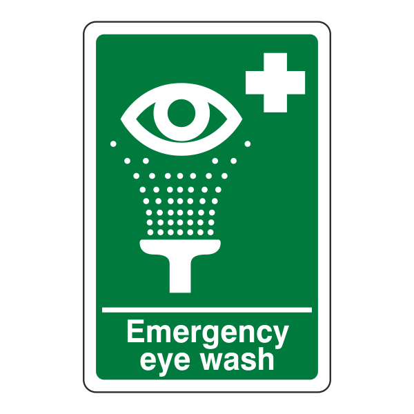 Emergency Eye Wash Sign- CLEARANCE