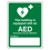 This Building Is Equipped With An AED Sign- CLEARANCE