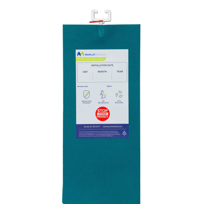 Marlux Medical Antimicrobial Treated Cubicle Curtain 2400mm x 1950mm - External Hanging Fast Fit - Case of 24