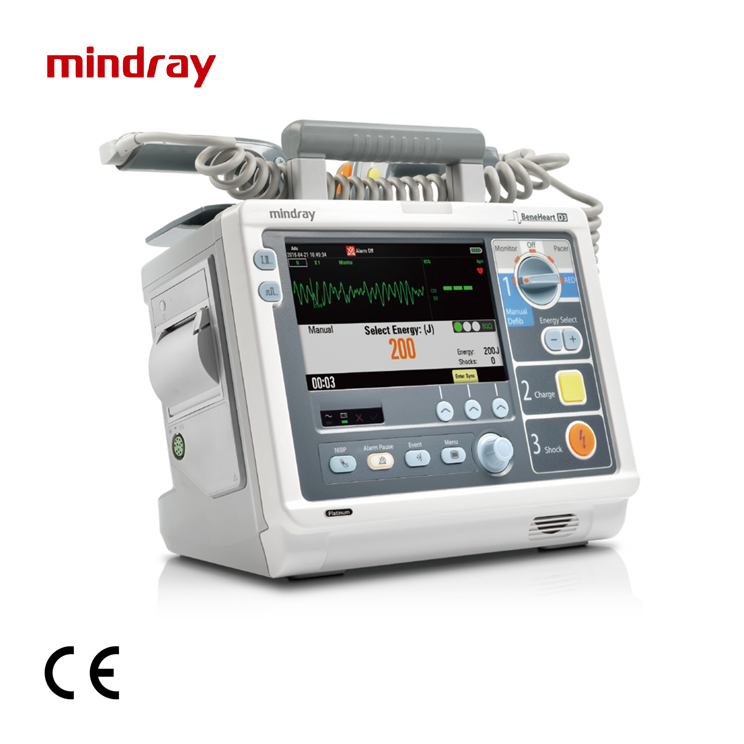 Semi-automatic external defibrillator BeneHeart D3
