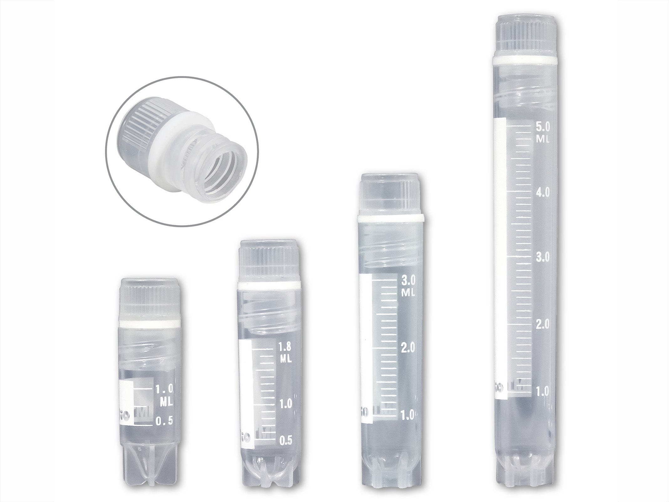 Internally Threaded Cryogenic Vials