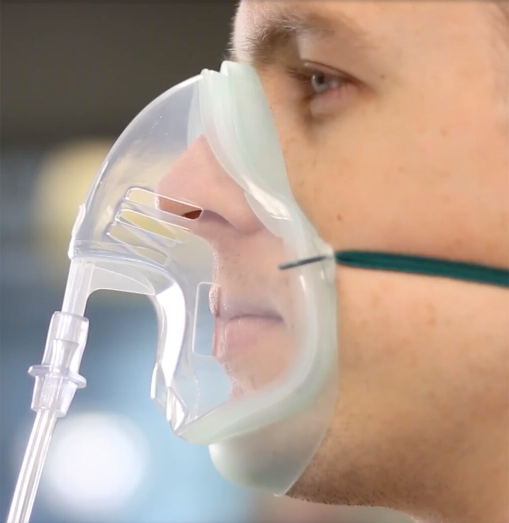 Intersurgical Adult EcoLite Medium Concentration Oxygen Mask + Tube 1135015 – Single