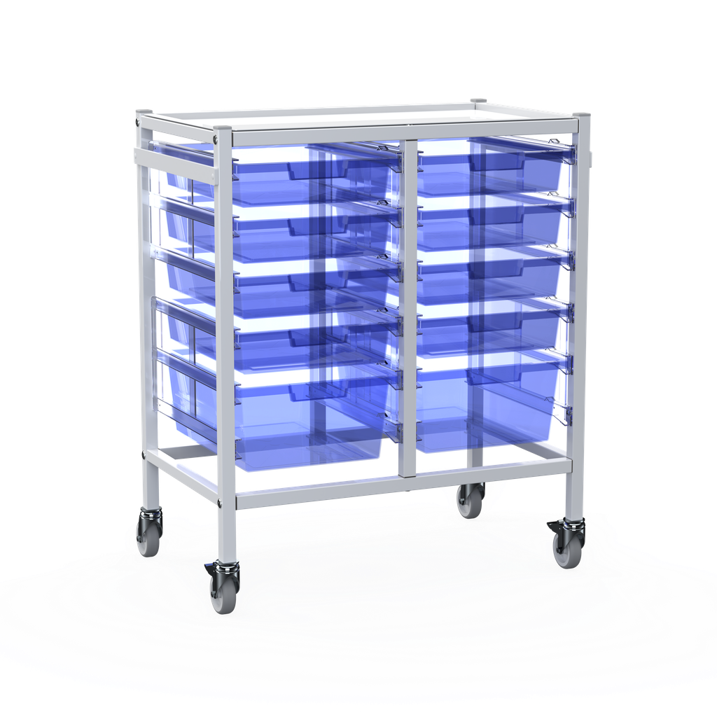 Shuttleworth Double Medical Storage Trolley