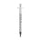 Reduced Dead Space 1ml Syringe White X 100