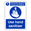 Use Hand Sanitiser Sign- CLEARANCE
