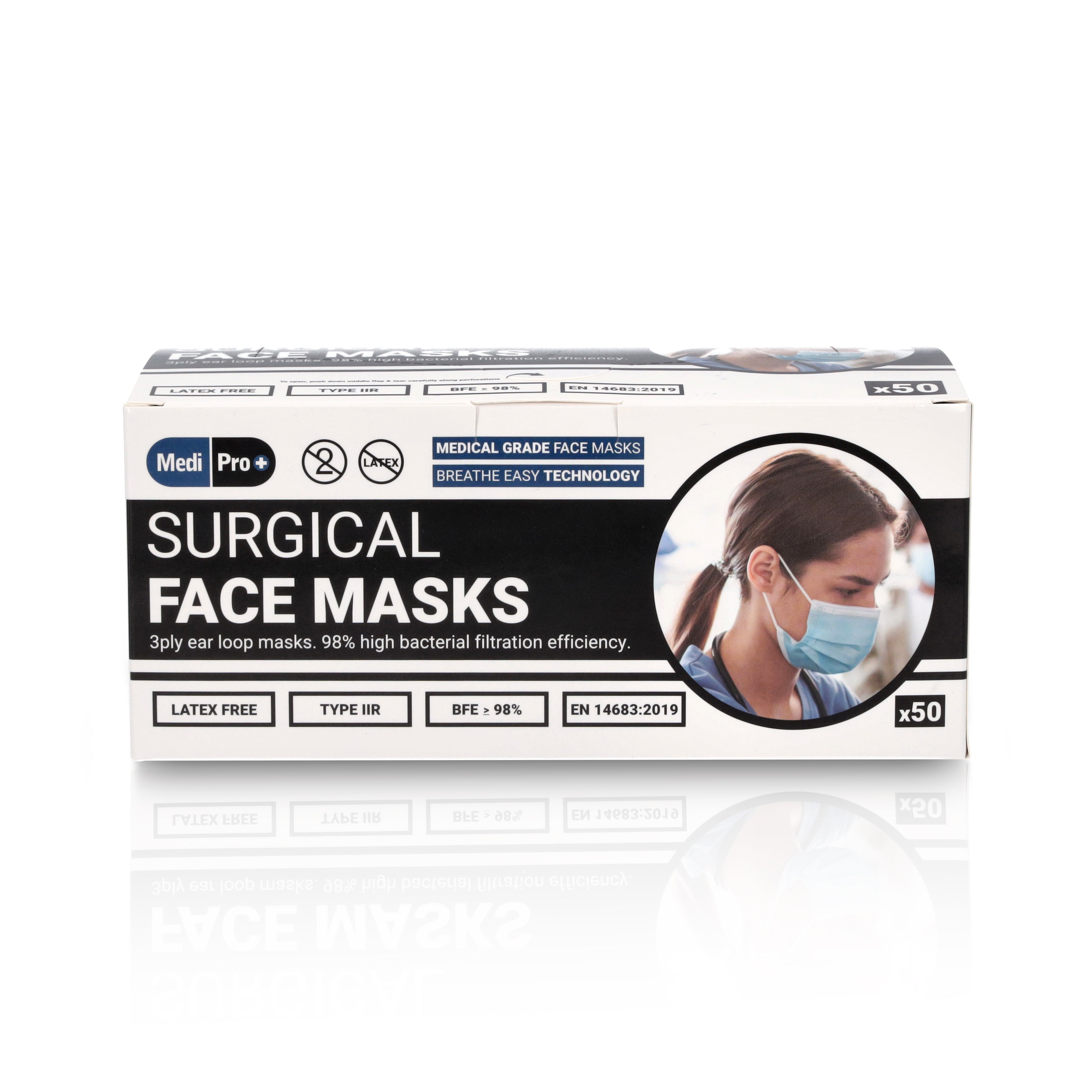Type IIR Surgical Face Mask x 50 [UK Made]