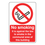 No Smoking In Communal Areas Sign- CLEARANCE