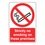 Strictly No Smoking On These Premises Sign- CLEARANCE