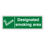Designated Smoking Area Sign- CLEARANCE