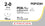 PDP333H Antibacterial Suture Violet 2-0 70cm PDS Plus 26mm 1/2 Taperpoint
