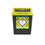 Sharpsafe® Grey Sharps Bin - Yellow Lid