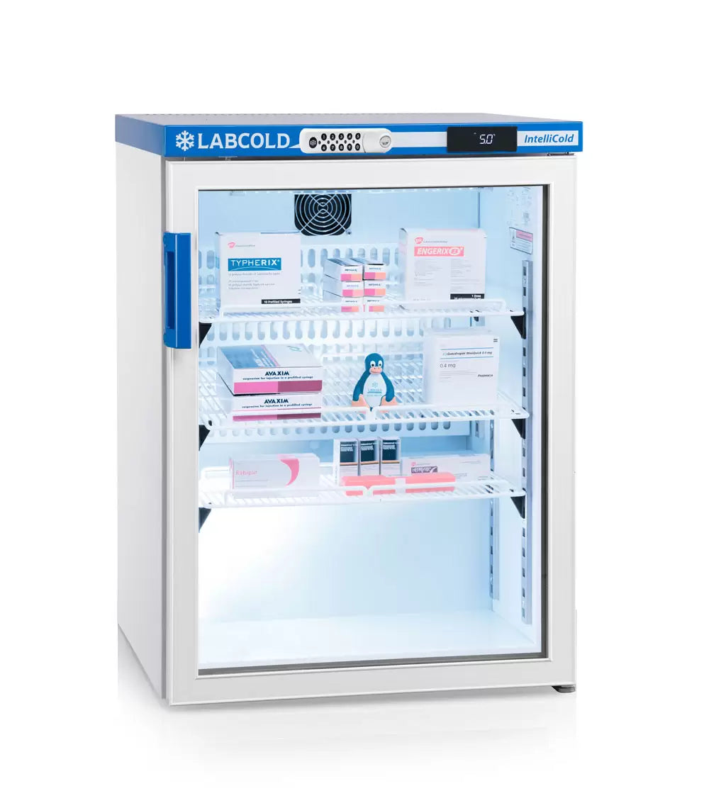 Labcold Glass Door 150 litres Pharmacy Refrigerator - With Digital lock