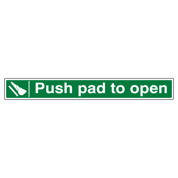 Push Pad To Open Sign- CLEARANCE