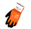 Orange Thermal Glove with Black Sandy Latex Palm Coating