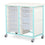 Caretray Trolleys and Racks - Tray Trolley - Standard Level - Double Column (Milded Steel) - 8 Small & 2 Deep Drawers