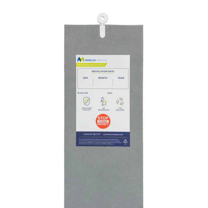Marlux Medical Antimicrobial Treated Cubicle Curtain - 2400mm x 1950mm - Eyelet - Case of 24