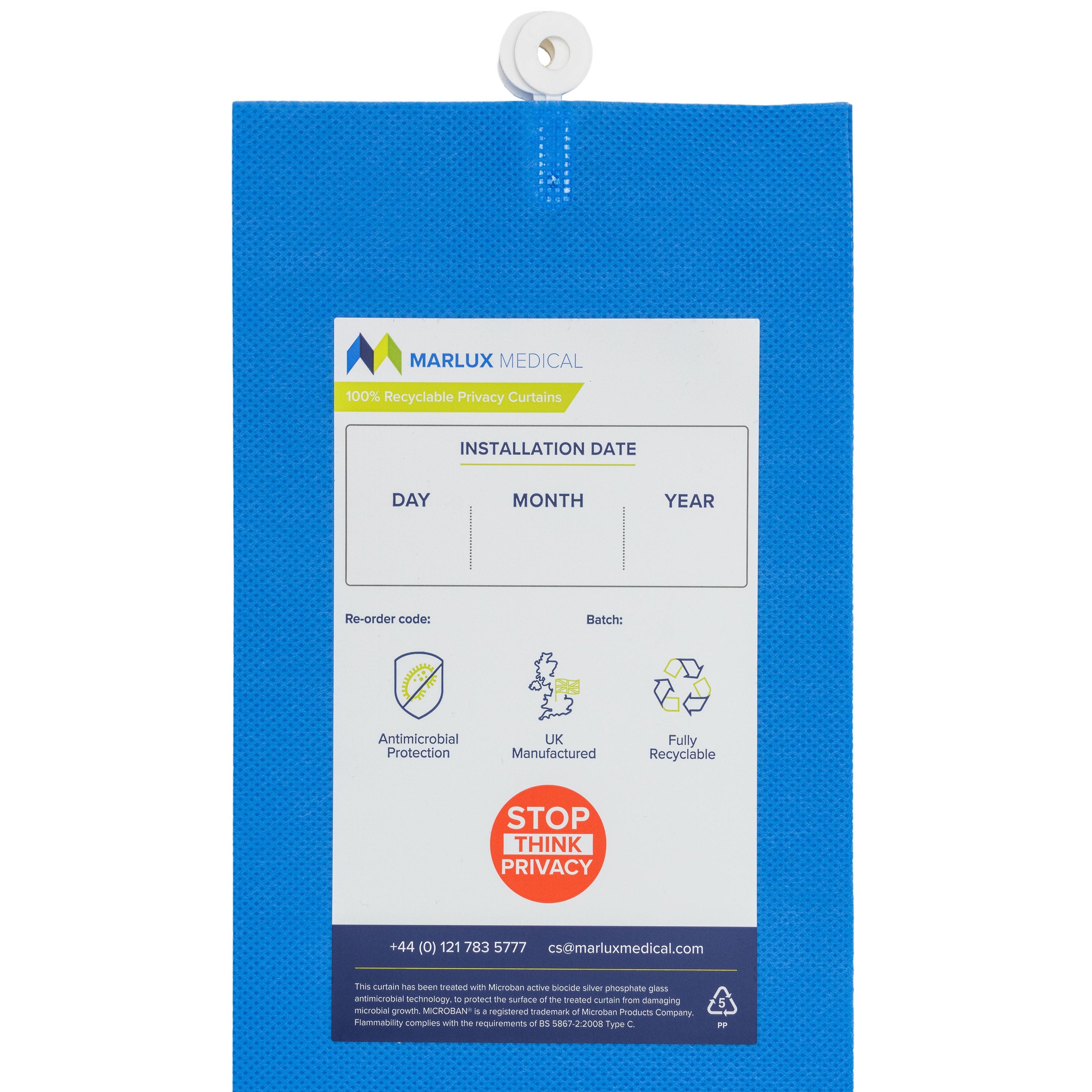 Marlux™ 7.2M x 1.95M Univ Anti-Bac Curtains - Single