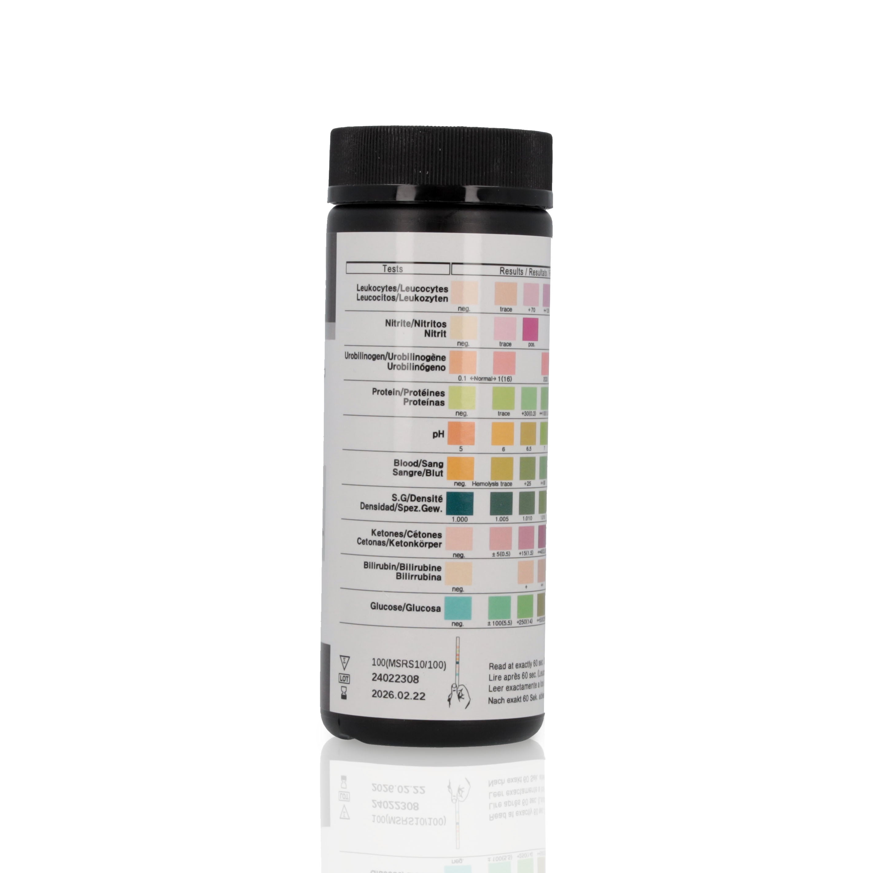 Medisave 10 Parameter Urinalysis Reagent Urine Test Strips x 100