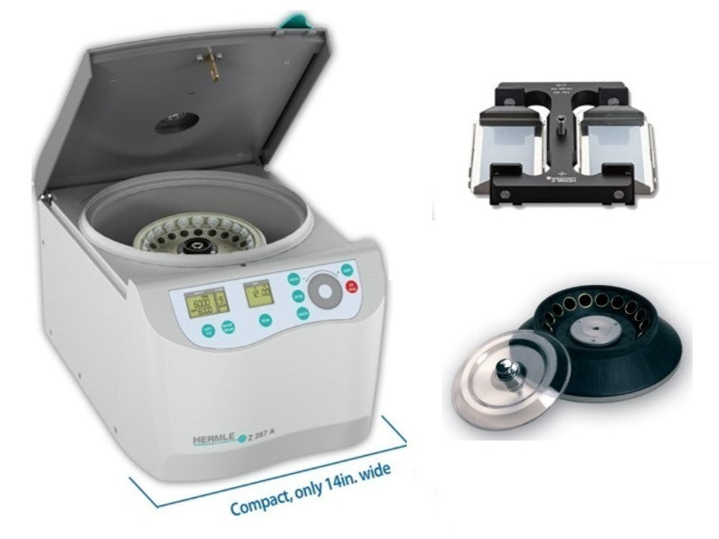 Hermle Z287-A Microcentrifuge Microplate Bundle Package w/ Rotor (14,000 RPMs)