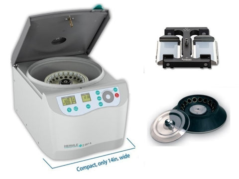 Hermle Z287-A Microcentrifuge Microplate Bundle Package w/ Rotor (14,000 RPMs)