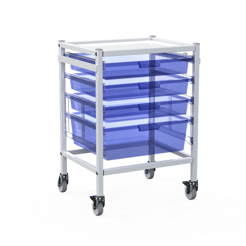 Shuttleworth Wide Low Single Medical Storage Trolley