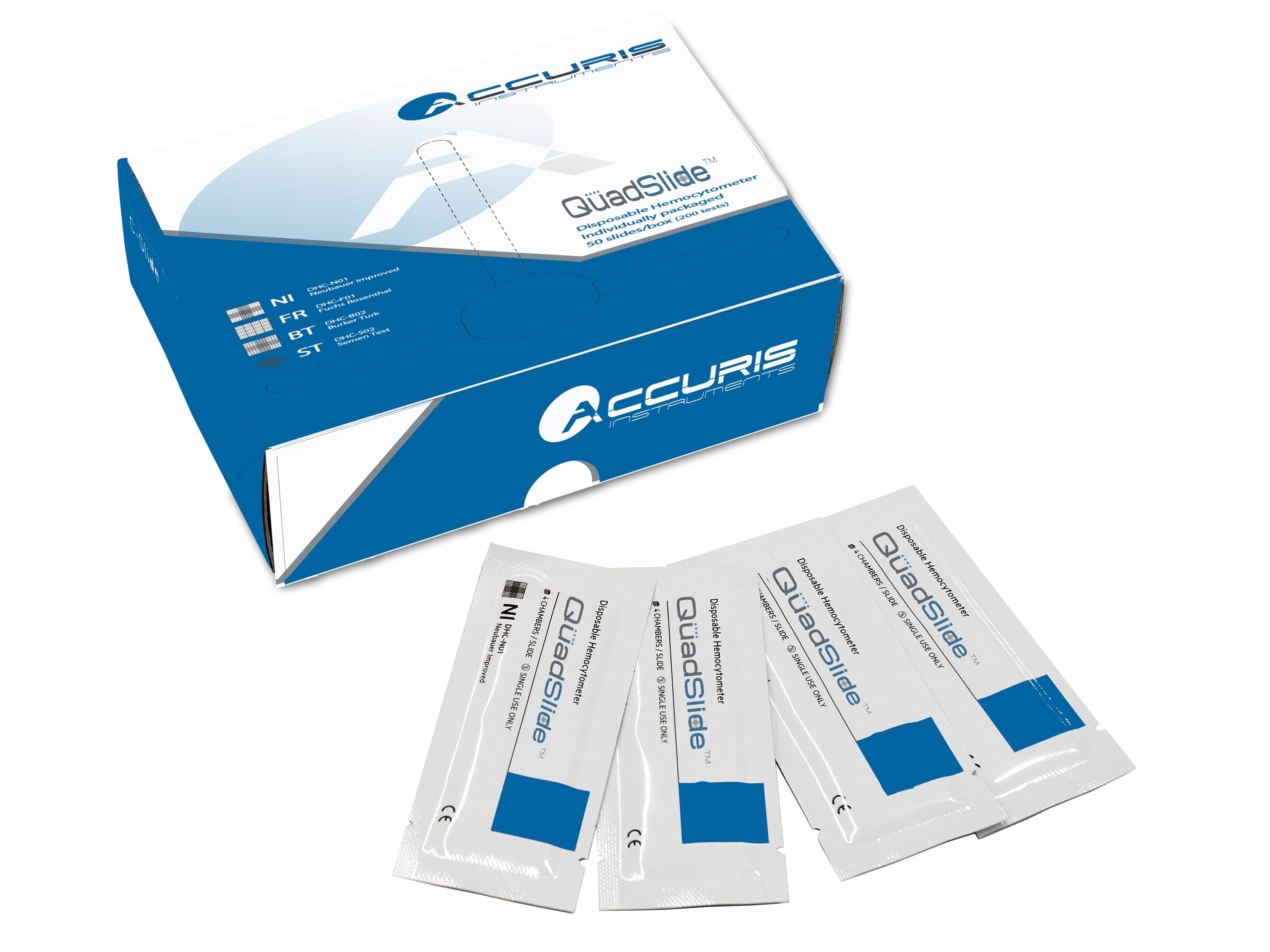 Accuris QuadSlides for QuadCount Automated Cell Counter