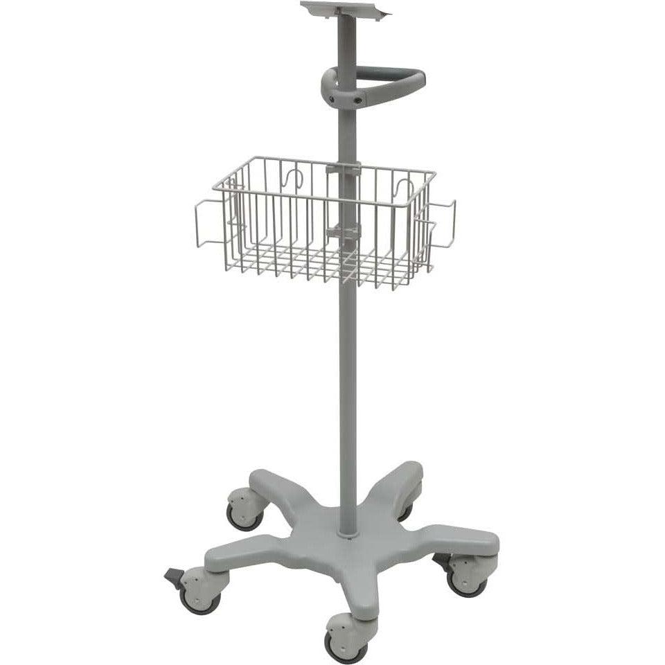 Huntleigh GCX roll stand (c/w integrated storage basket & 5 castors) (Requires ACC-VSM-288 also) - CLEARANCE