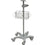 Huntleigh GCX roll stand (c/w integrated storage basket & 5 castors) (Requires ACC-VSM-288 also) - CLEARANCE