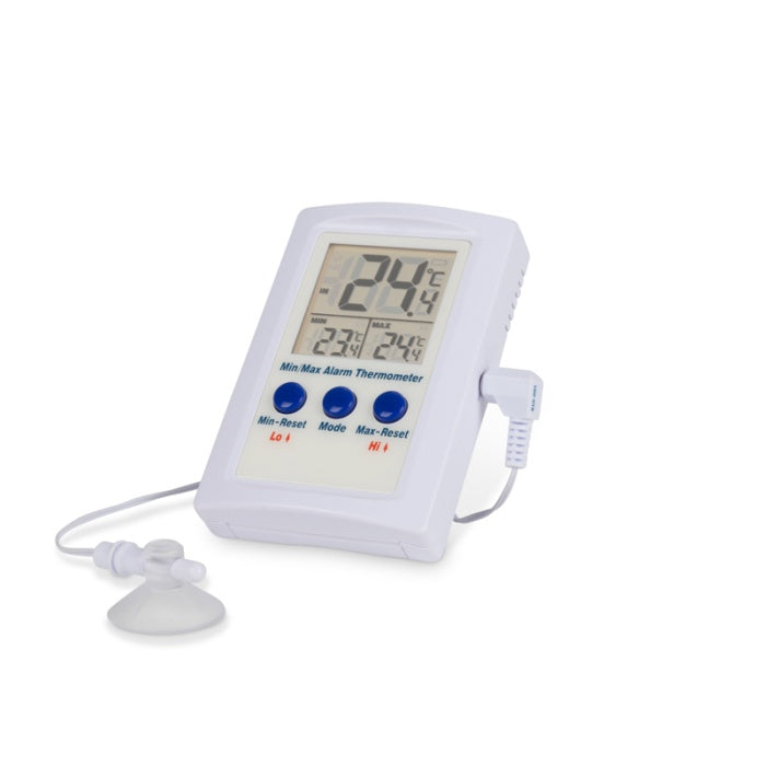 Digital Max / Min Thermometer with Programmable Alarm