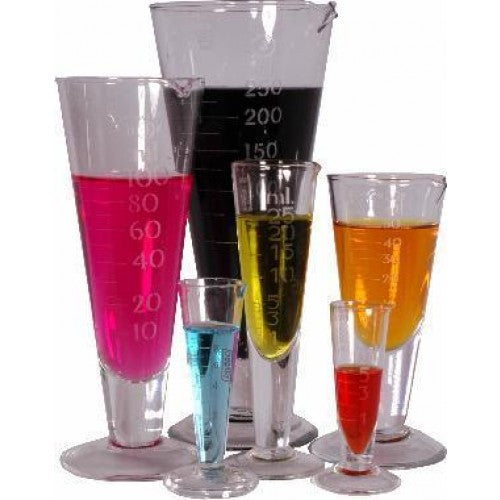 Government Stamped Glass Conical Measure - 10ml - Single