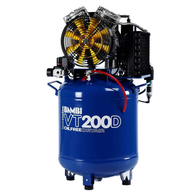 Bambi VT200D Air Compressor, 50L, 74 dB