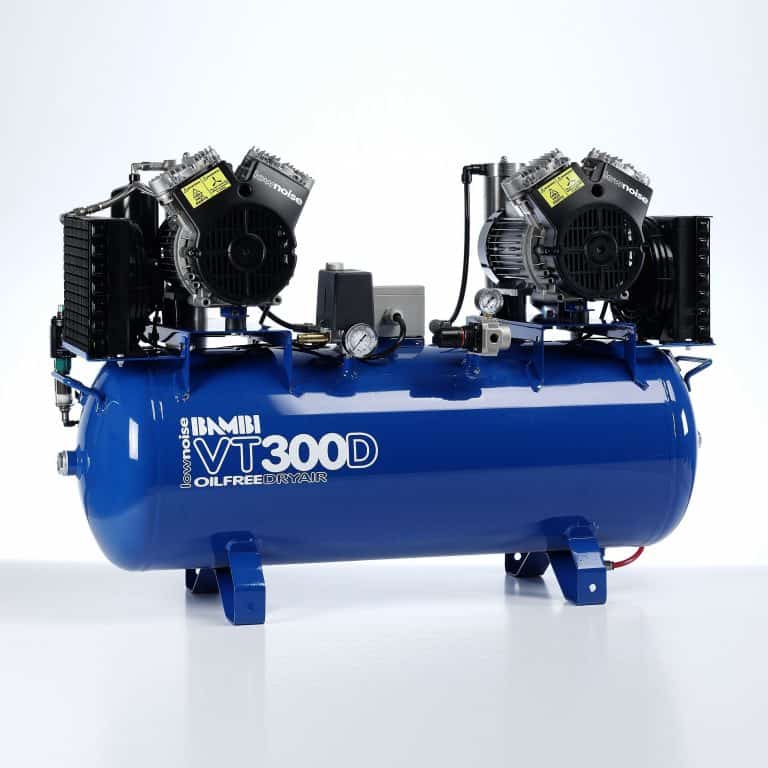 Bambi VT300D Air Compressor, 100L, 76 dB
