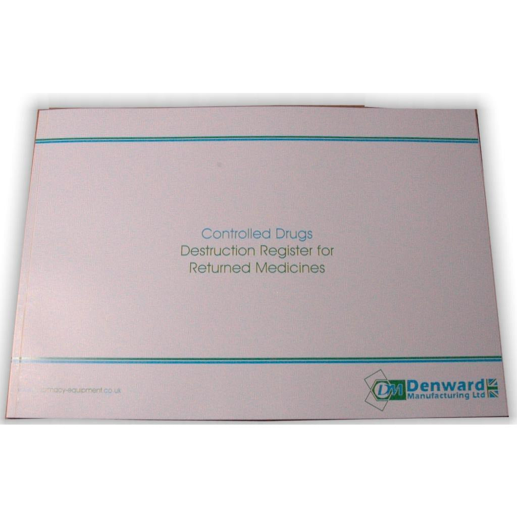 Controlled Drugs Destruction Register for Patient Returns
