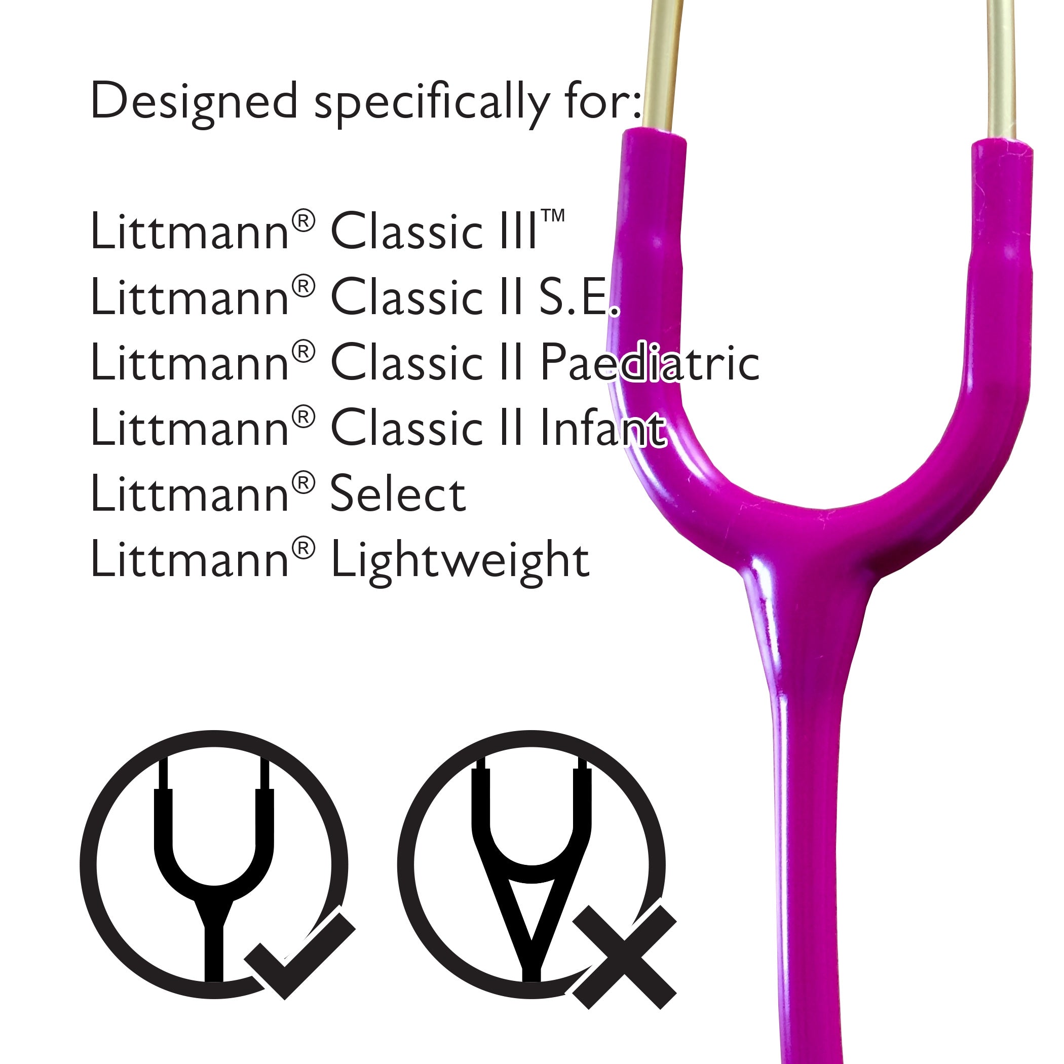 Pod Technical Classicpod Micro Stethoscope Case for Littmann Classic Stethoscopes - Burgundy