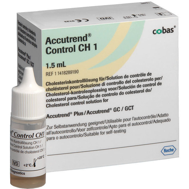 Accutrend Cholesterol Control Solution 1 x 1.5ml - CLEARANCE - Short Dated 09/2024