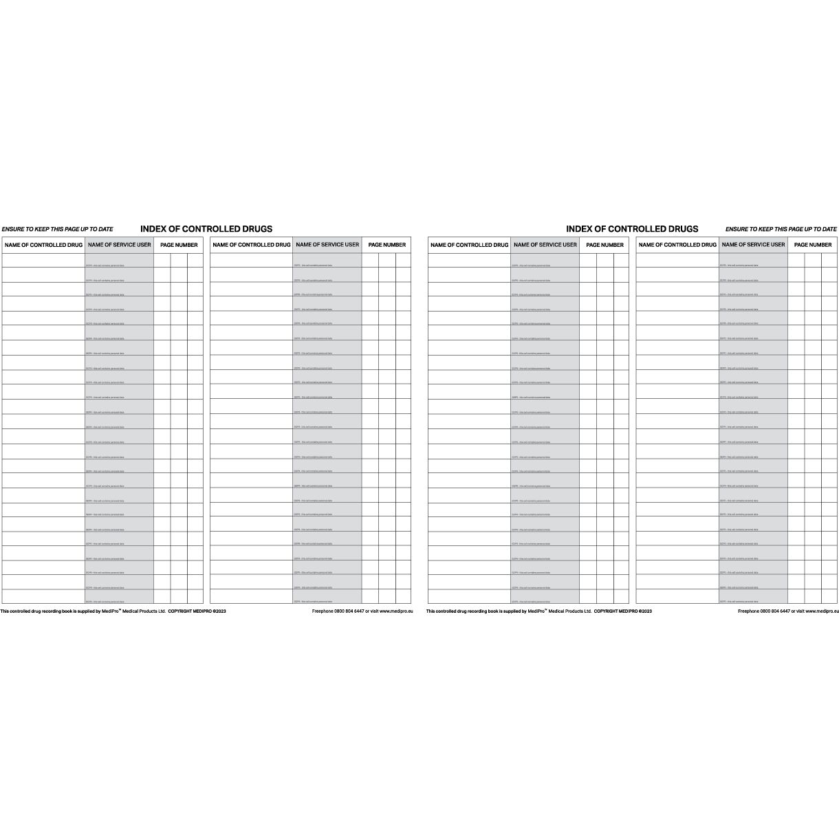 Controlled Drugs Register - Medipro