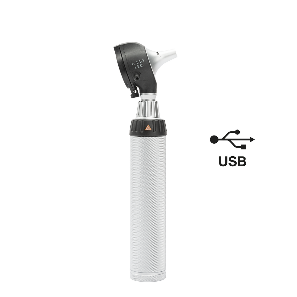 HEINE K180 LED F.O Otoscope Set with Battery Handle