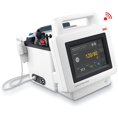 Seca MVSA 535 - Medical Vital Signs Analyser with NIBP, seca SPO2 + Genius 2 IN-EAR Temperature