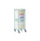 Caretray Trolley - Mild Steel, High Level, Single Column - 2x Shallow Trays, 3x Deep Trays