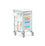 Caretray Trolley - Phlebotomy, Mild steel, No Door (3 x shallow trays, 2 x deep trays)