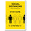 Stay Safe Social Distancing A4 Poster - Pack of 10
