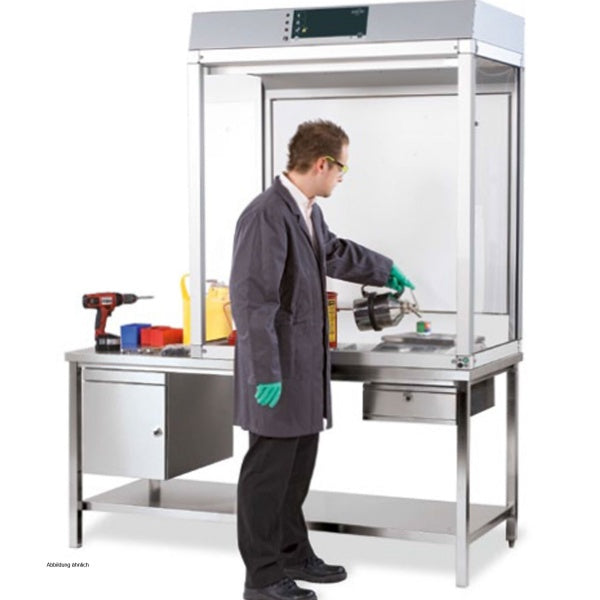 asecos Hazardous Material Workplace Height 140 cm, Depth 60 cm