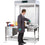 asecos Hazardous Material Workplace Height 140 cm, Depth 60 cm