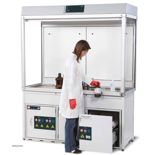 asecos Hazardous Material Workplace Height 140 cm, Depth 75 cm