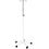 Mobile Infusion Stand - Mild Steel - 2 Hook