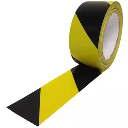 Hazard Warning Safety Tape - Black & Yellow
