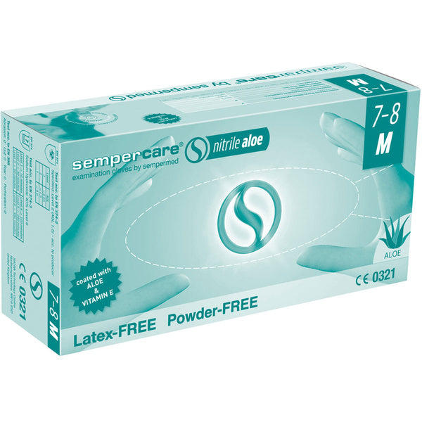 SEMPERCARE -in Container- Nitrile ALOE VERA examination gloves in Promotional Products
